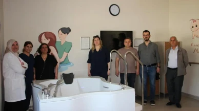 Kahta Devlet Hastanesi yetkilileri Elazığ'da: Suda doğum ünitesini inceledi