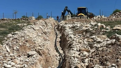 Mardin'in 5 ilçesinde: 5 bin 80 metrelik içme suyu hattı döşendi