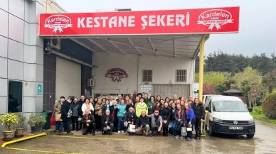 Bursa'daki öğrenciler: Coğrafi işaretli kestane şekerinin üretim sürecini yerinde inceledi