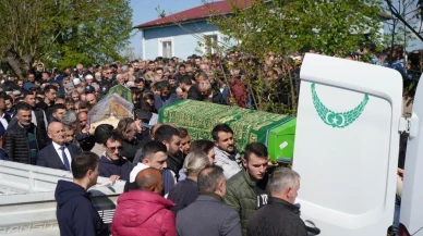 Samsun'da heyelan faciası: Baba ve iki çocuğu gözyaşlarıyla toprağa verildi