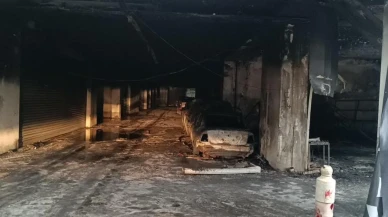 Sancaktepe'de oto galericiler sitesindeki yangın: 7 araç kullanılamaz hale geldi