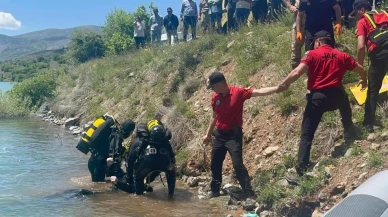 Tunceli Jandarma SAK ekibi Göyne Barajı'nda kayıp vatandaşı buldu