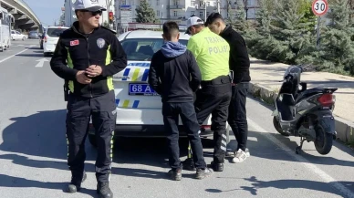 16 yaşında ehliyetsiz yakalandı: 54 bin lira ceza yedi