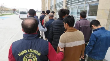 Kırşehir'de eş zamanlı uygulama: 18 düzensiz göçmen yakalandı