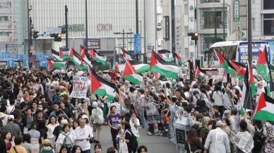Tokyo'da Nakba Günü'nde İsrail'e büyük protesto: Filistin destekçileri sokaklarda