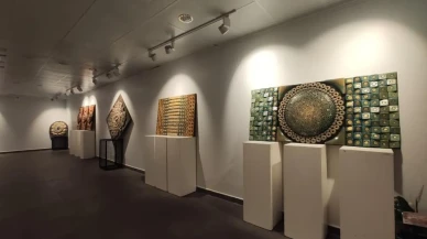 OMÜ'de 'Dokunuşlar' sergisi açıldı: Geçmiş ve bugün eserlerinde buluşuyor