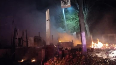 Şile'de büyük yangın: Yan yana bulunan 6 restoran alev alev yandı