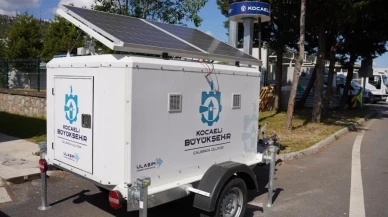 Trafiğe akıllı çözüm: Kocaeli'de güneş panelli kamera sistemi kullanılıyor
