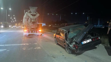 Malatya'da mikser otomobile çarparak bir kişiyi yaraladı