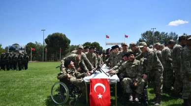 Gaziantep’te 95 özel ihtiyaçlı genç bir günlüğüne asker oldu