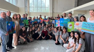 Öğrenciler Velileriyle Birlikte Resim Yaptı: Manisa'da ailemle birlikte resim yapıyorum etkinliği düzenlendi