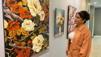 Mersinli ressam Dilek Küçükyılmaz'ın 'Sor-ma' sergisi 20 yıllık birikimini gözler önüne seriyor