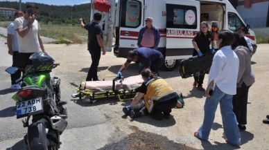 Keşan'da kaza: Motosiklet ile otomobil çarpıştı, sürücü hastaneye kaldırıldı