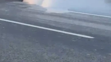 Yanan Tofaş aracı Ankara Yenimahallede vatandaşlar kurtardı