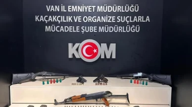 Van'da sosyal medyadan silah paylaşanlara büyük operasyon