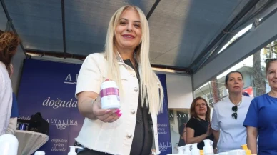 Alyalina Kozmetik, Bayındır Çiçek Festivali'nde doğal ürünleri ile dikkat çekti