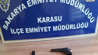 Sakarya'nın Karasu ilçesinde aranan suçlu silahla yakalandı