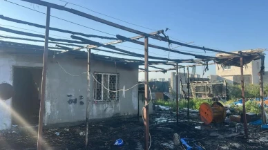 Tarsus'ta bahçe evinde yangın maddi zarara yol açtı