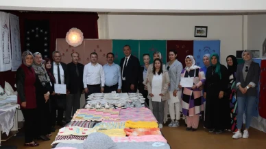 Günyüzü Halk Eğitim el sanatları sergisi açıldı