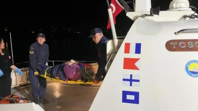 Çanakkale'de Tıbbi Tahliye operasyonu: Sahil Güvenlik ekipleri ivedi olarak görev başında