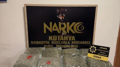 Kütahya'da uyuşturucu operasyonu: 15 kilo 840 gram esrar ele geçirildi
