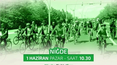 Yeşilay ile Niğde sokaklarında sağlık için pedallayın