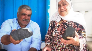 Çemişgezek'te 85 yaşındaki kadın göktaşıyla Anneler Gününde şaşkınlık yaşadı