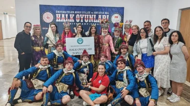 BAÜN Halk Oyunları Ekibi Türkiye 2.si: Zeybeklerle gururlandıran başarı