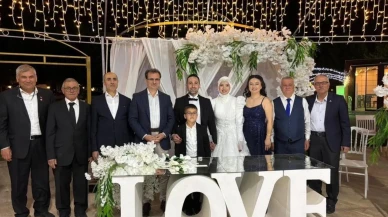 Murat Uyar ve Yıldız Yessimov'un düğününde duygusal anlar ve şehit hatırası