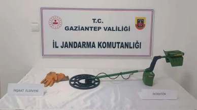 Gaziantep'te define avcılarına suçüstü: Jandarma kaçak kazı yapan 3 kişiyi yakaladı
