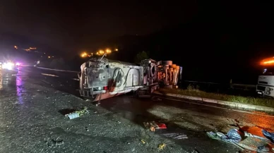 Osmaniye'de Mazot yüklü Tanker devrildi: Sürücü ağır yaralandı