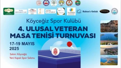Muğla'da 4. Ulusal Veteran Masa Tenisi Turnuvası 330 sporcuyla başlıyor