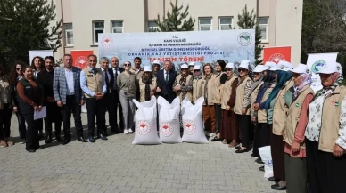 Kars'ta kadın üreticiler için organik kaz projesi başladı