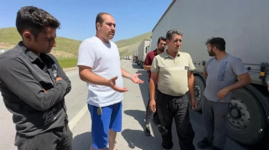 Esendere Gümrüğünde on kilometrelik tır kuyruğu oluştu