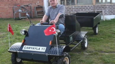 Çamyayla köyü'nün ilk yerli ve milli arazi aracı