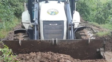 Bozdoğan Örmepınar ve Hışımlar mahallelerinde heyelan yaşandı