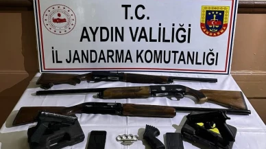 Söke’deki operasyonda: Tabanca ve tüfek ele geçirildi