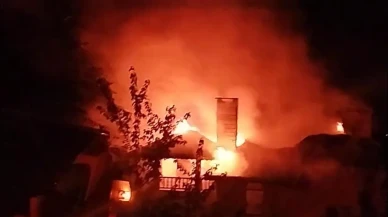Yalova Laledere köyünde mangal ateşi binayı sardı