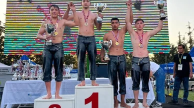 Manavgat'ın genç güreşçileri Fethiye'de zaferle döndü: Altın ve gümüş madalya