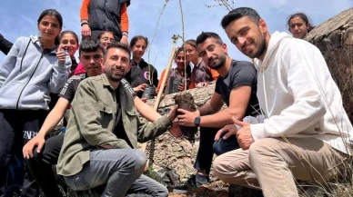 Kağızman'da doğaya anlamlı katkı: 800 fidan toprakla buluştu