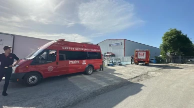 Samsun'daki balık tesisinde yangın paniği yaşandı