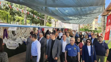 Beyşehir Halk Eğitim kursiyerleri el emeklerini sergiledi
