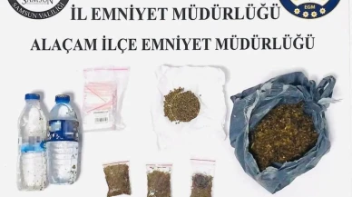 Samsun'da uyuşturucu operasyonu: 24 yaşındaki şüpheli 2 şişe sıvı bonzai ile yakalandı