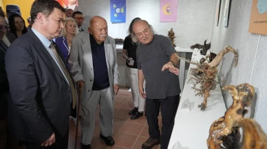 Tansel Saylı'nın doğadan topladığı eserler Sümbüllü Bahçe'de sergileniyor