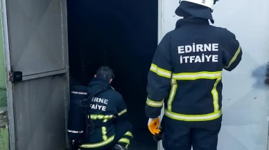 Edirne Süloğlu pelet fabrikasındaki yangın kontrol altında