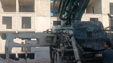 Elbistanda inşaat işçisi yedinci kattan düşerek öldü