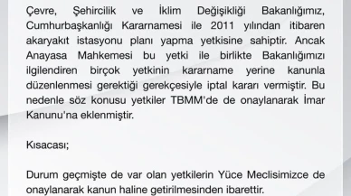 Bakanlık Özgür Özel'in akaryakıt iddialarını yalanladı