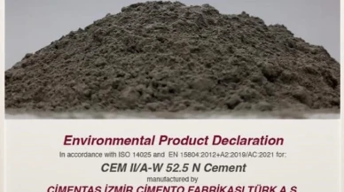 Çimentaş yeşil üretim gücünü EPD belgesiyle kanıtladı