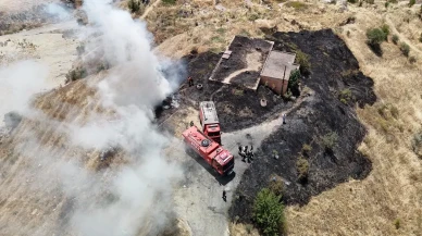 Karabük Öğlebeli Mahallesinde anız yangını kontrol altına alındı