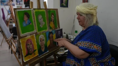 Gülcan Çelebi kitap karakterlerini tuvalde canlandırıyor